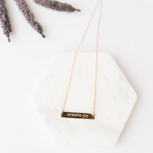 Load image into Gallery viewer, &quot;Create Joy&quot; Necklace - Gold