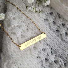 Load image into Gallery viewer, &quot;Create Joy&quot; Necklace - Gold
