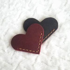 Leather Heart Bookmark