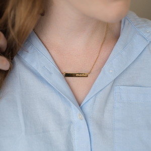 "Be Present" Necklace - Gold