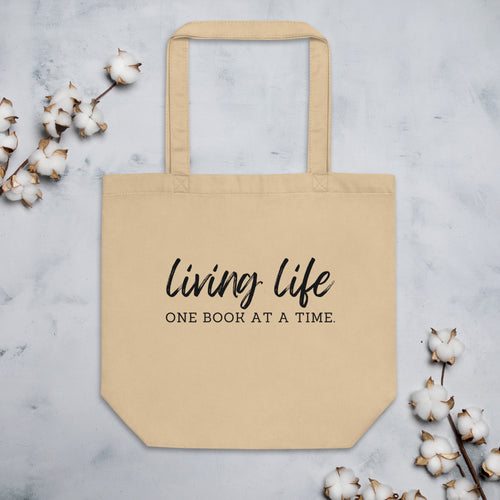 Living Life One Book at a Time Tote Bag
