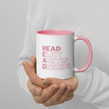 Load image into Gallery viewer, READ Mug with Pink Accents